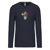 T-shirt col V manches longues de marque Kariban Vignette