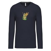 T-shirt col V manches longues de marque Kariban Vignette