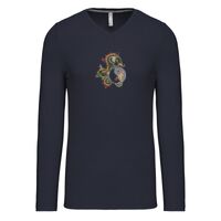 T-shirt col V manches longues de marque Kariban Vignette