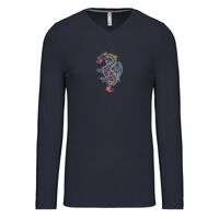 T-shirt col V manches longues de marque Kariban Vignette