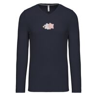 T-shirt col V manches longues de marque Kariban Vignette