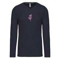 T-shirt col V manches longues de marque Kariban Vignette