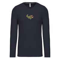 T-shirt col V manches longues de marque Kariban Vignette