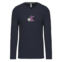 T-shirt col V manches longues de marque Kariban Vignette