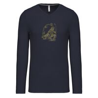 T-shirt col V manches longues de marque Kariban Vignette