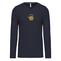 T-shirt col V manches longues de marque Kariban Vignette