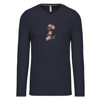 T-shirt col V manches longues de marque Kariban Vignette