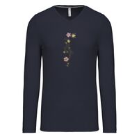 T-shirt col V manches longues de marque Kariban Vignette