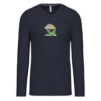 T-shirt col V manches longues de marque Kariban Vignette