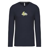 T-shirt col V manches longues de marque Kariban Vignette