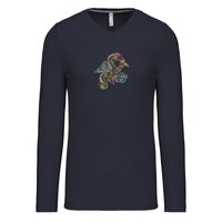 T-shirt col V manches longues de marque Kariban Vignette