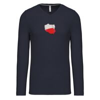 T-shirt col V manches longues de marque Kariban Vignette