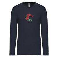 T-shirt col V manches longues de marque Kariban Vignette