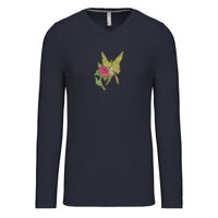 T-shirt col V manches longues de marque Kariban Vignette