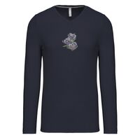 T-shirt col V manches longues de marque Kariban Vignette