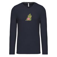 T-shirt col V manches longues de marque Kariban Vignette