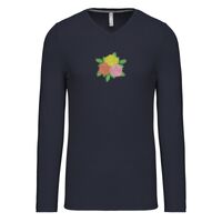 T-shirt col V manches longues de marque Kariban Vignette
