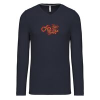 T-shirt col V manches longues de marque Kariban Vignette