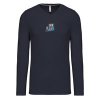 T-shirt col V manches longues de marque Kariban Vignette
