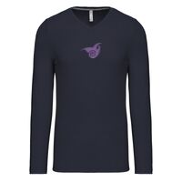 T-shirt col V manches longues de marque Kariban Vignette