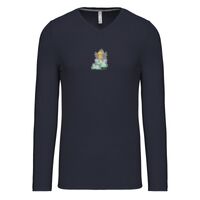 T-shirt col V manches longues de marque Kariban Vignette