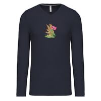 T-shirt col V manches longues de marque Kariban Vignette