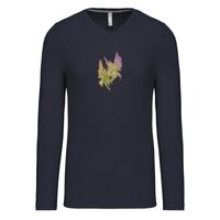 T-shirt col V manches longues de marque Kariban Vignette