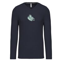 T-shirt col V manches longues de marque Kariban Vignette