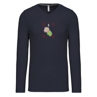 T-shirt col V manches longues de marque Kariban Vignette