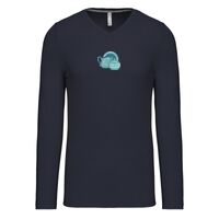 T-shirt col V manches longues de marque Kariban Vignette