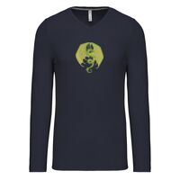 T-shirt col V manches longues de marque Kariban Vignette