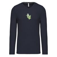 T-shirt col V manches longues de marque Kariban Vignette