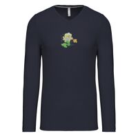 T-shirt col V manches longues de marque Kariban Vignette