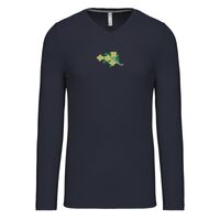 T-shirt col V manches longues de marque Kariban Vignette