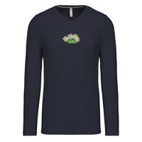 T-shirt col V manches longues de marque Kariban Vignette