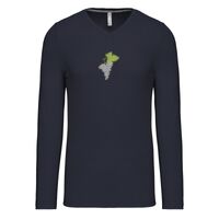 T-shirt col V manches longues de marque Kariban Vignette