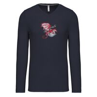 T-shirt col V manches longues de marque Kariban Vignette