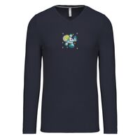 T-shirt col V manches longues de marque Kariban Vignette