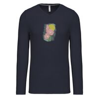 T-shirt col V manches longues de marque Kariban Vignette