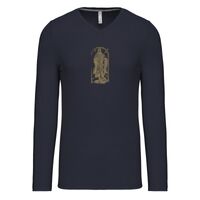 T-shirt col V manches longues de marque Kariban Vignette