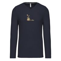 T-shirt col V manches longues de marque Kariban Vignette