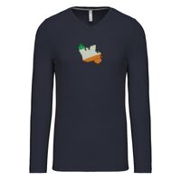 T-shirt col V manches longues de marque Kariban Vignette