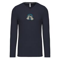 T-shirt col V manches longues de marque Kariban Vignette