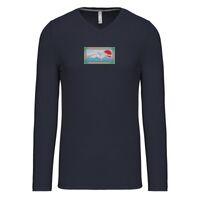 T-shirt col V manches longues de marque Kariban Vignette