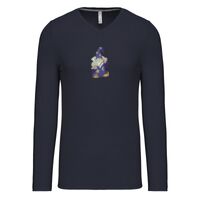 T-shirt col V manches longues de marque Kariban Vignette