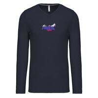 T-shirt col V manches longues de marque Kariban Vignette