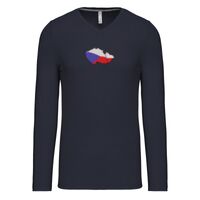 T-shirt col V manches longues de marque Kariban Vignette