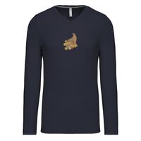 T-shirt col V manches longues de marque Kariban Vignette
