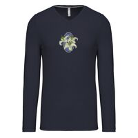 T-shirt col V manches longues de marque Kariban Vignette