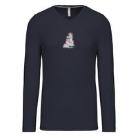 T-shirt col V manches longues de marque Kariban Vignette